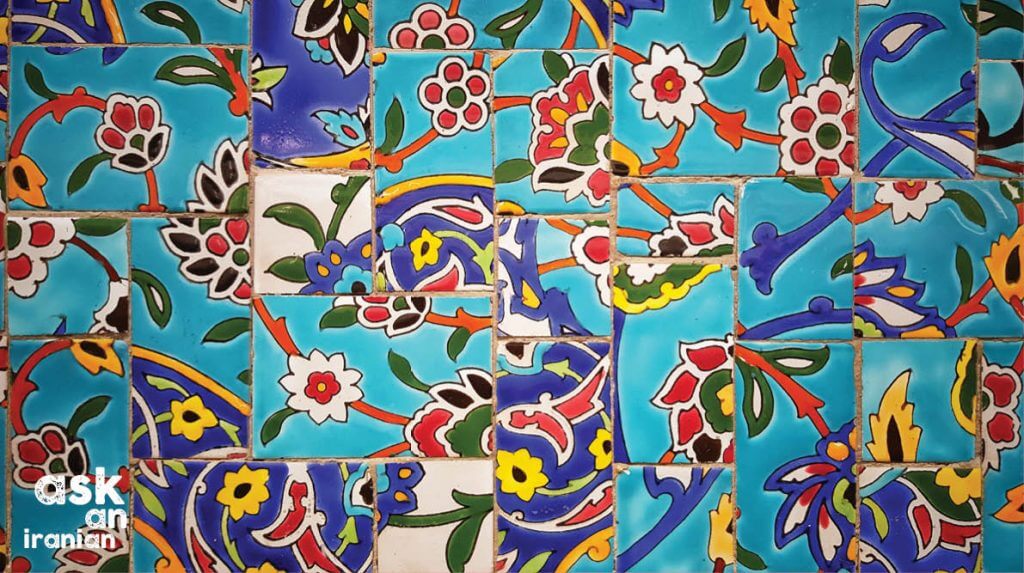 Iranian traditional tile pattern design