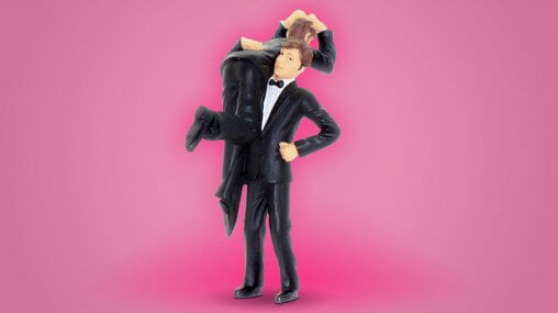 Ask An Iranian - How much English can Iranians speak - model of a man carrying a man