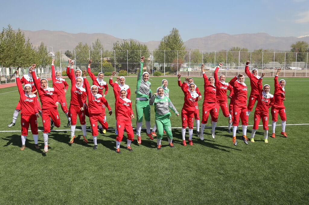 Iran's women's under 19 national football team.